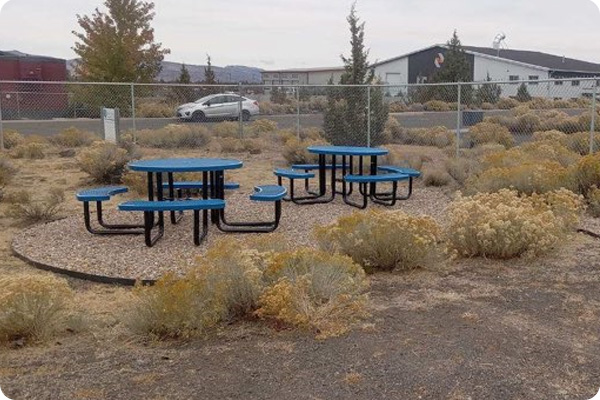 Picnic Table outside the Veterinary Technician building in Redmond