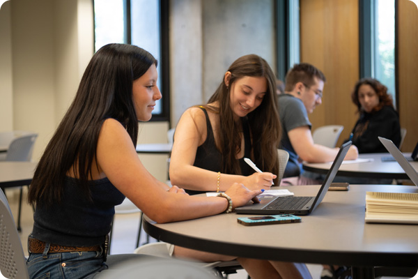 Group of students studying
