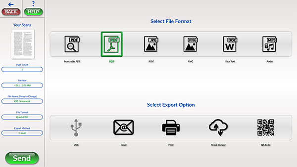 KIC send more screen