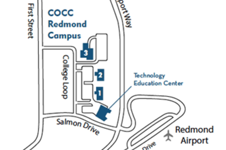 Redmond campus location map