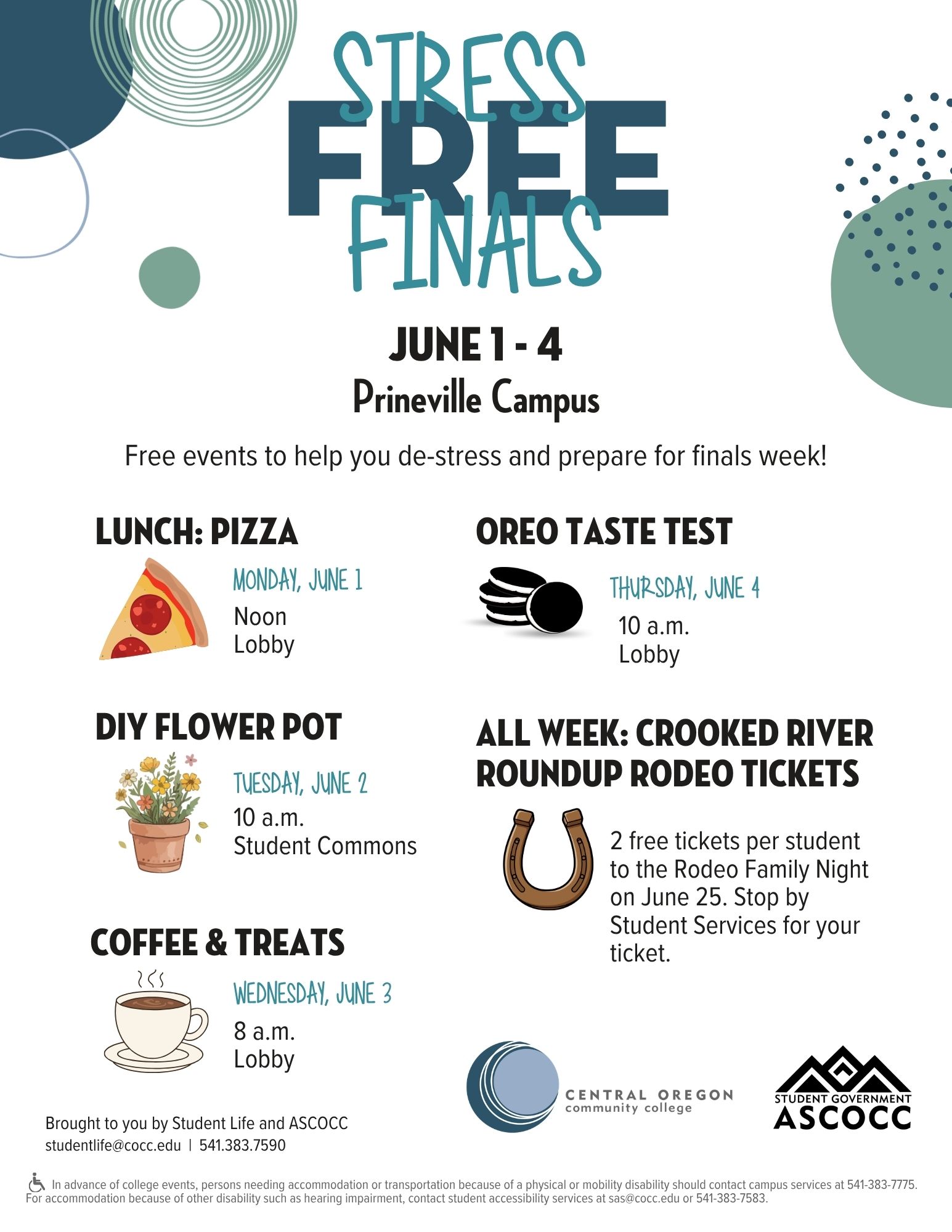 Stress Free FInals Prineville Poster